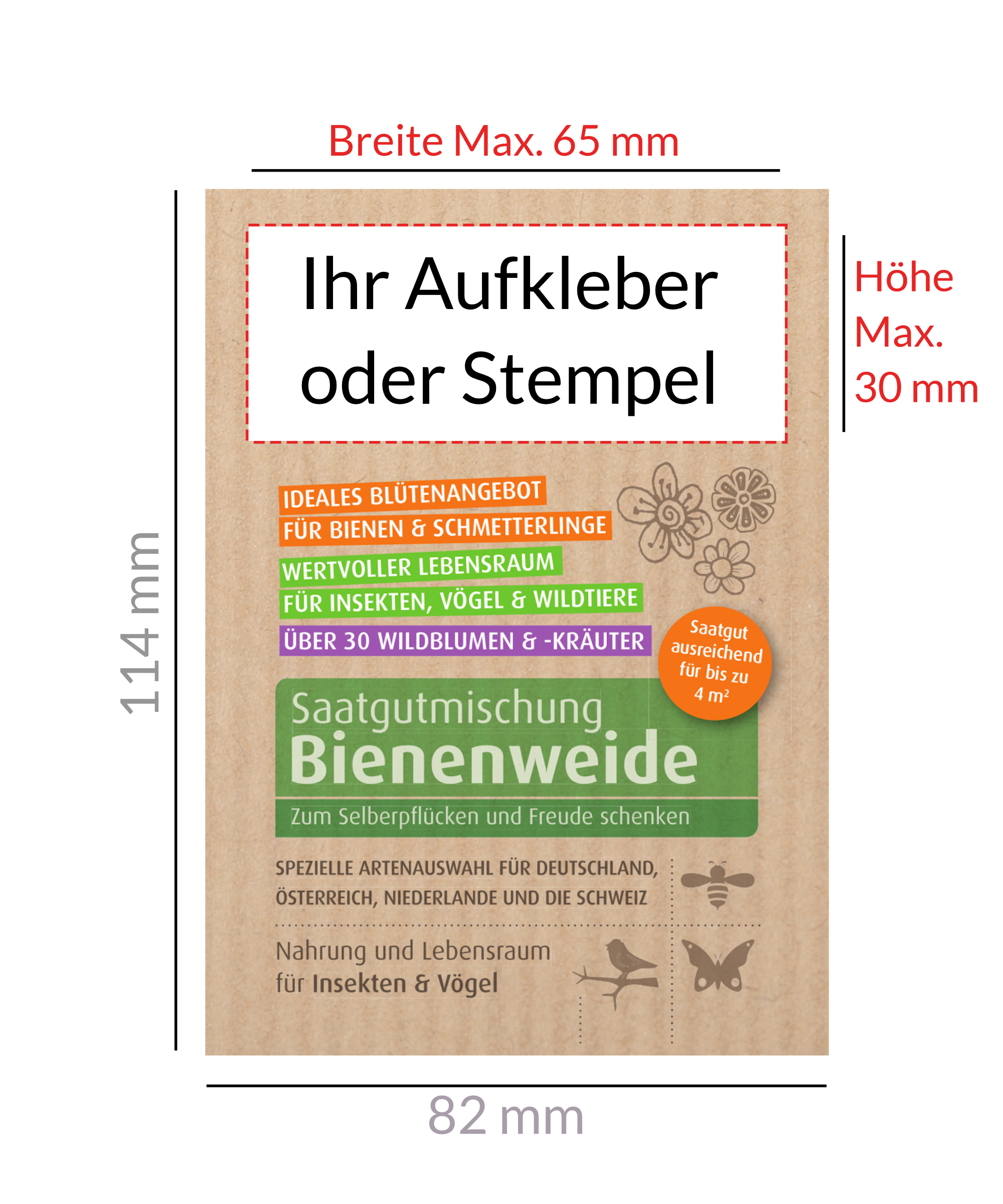 Werbetütchen_Bienenweide_Maße
